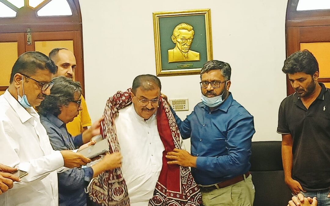 Abdul Qadir Baloch, owner of Wild Venture Water Park & ​​Resort, visited Karachi Press Club.