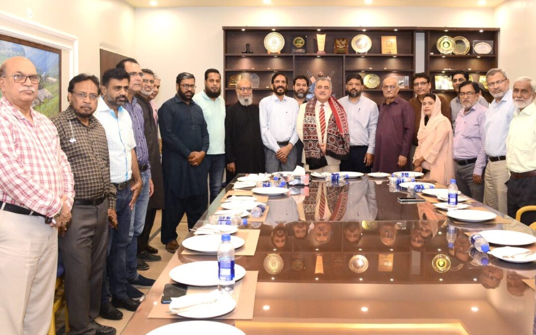 Chairman Gohar Group of Companies and well-known builders Hanif Gohar visits Karachi Press Club