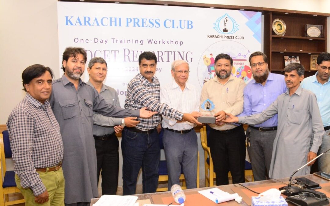 Workshop on Budget Reporting Hosted by Karachi Press Club’s Skills Development Committee