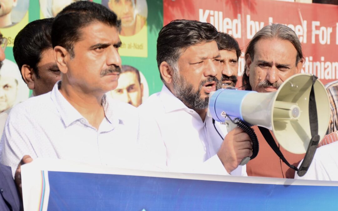 Protest Held by Karachi Press Club Joint Action Committee on First Anniversary of Shaheed Jan Muhammad Mahar