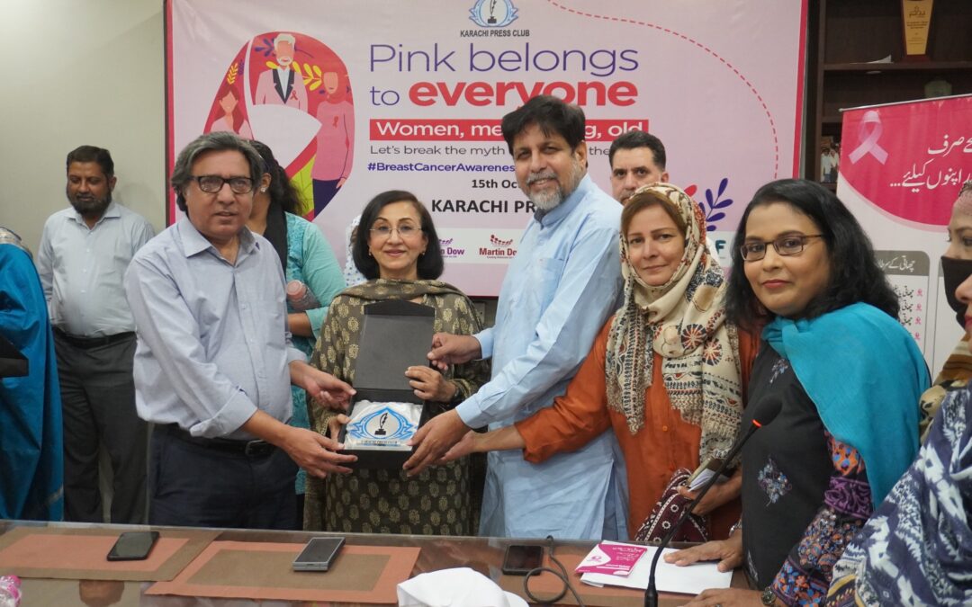 Breast Cancer Awareness Seminar Held at Karachi Press Club in Collaboration with Martin Dow