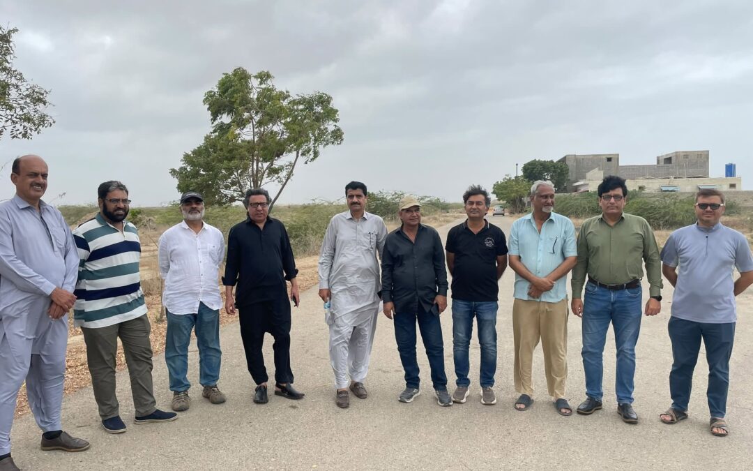 Karachi Press Club Delegation Visits Hawks Bay Housing Society
